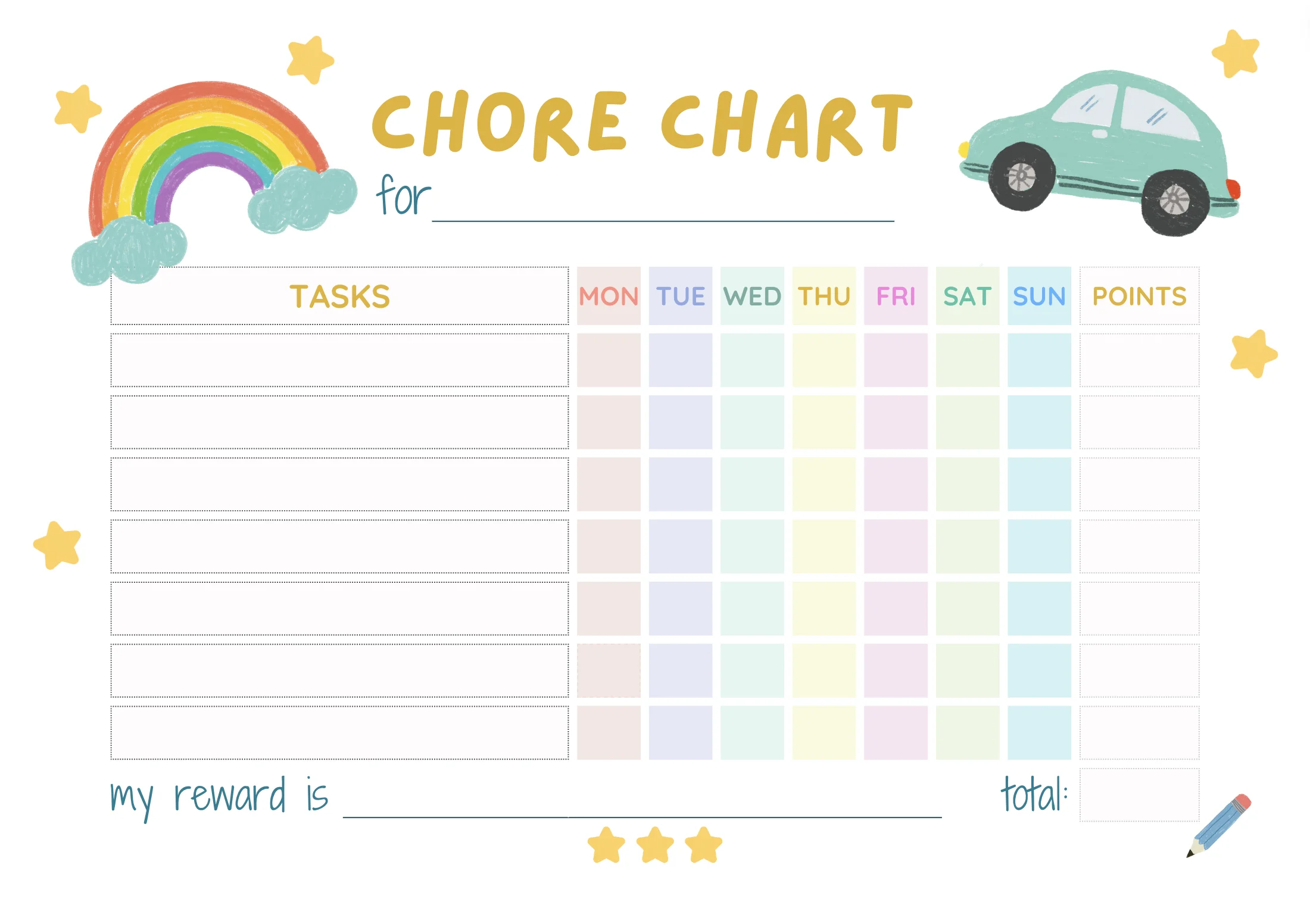 Image of Chore Chart for Kids