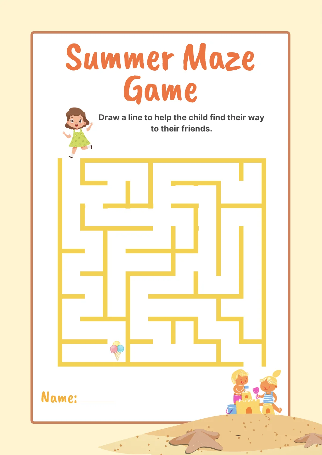 Image of Summer Maze Game 2