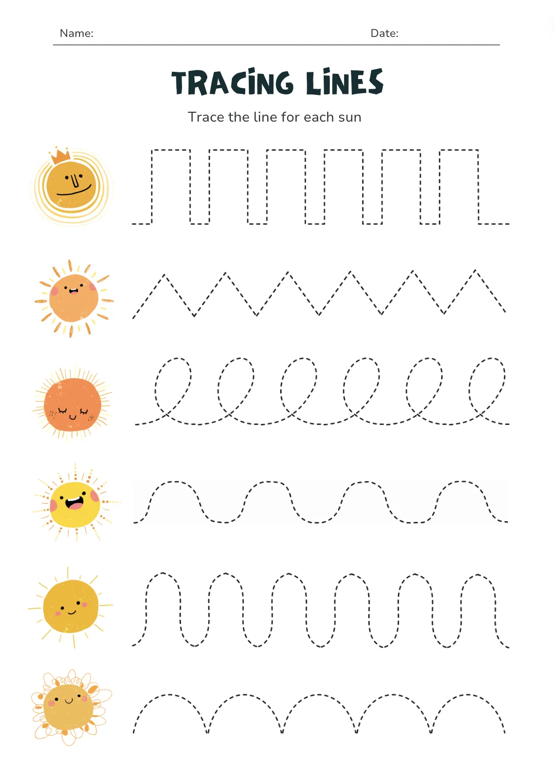 Image of Tracing lines