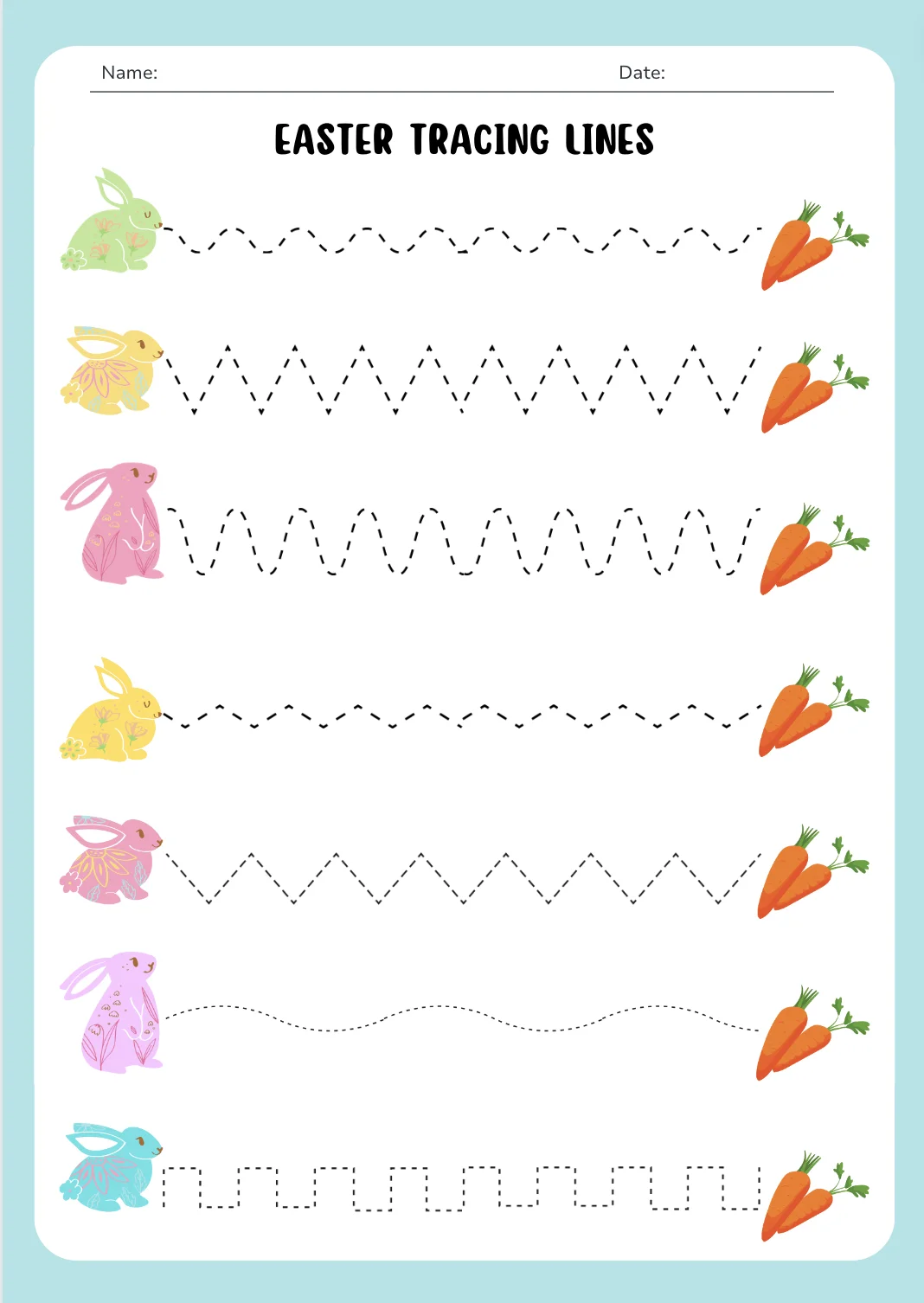 Image of Easter Tracing Lines